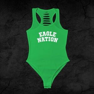 Eagles, Philly Fan, Eagles Green Bodysuit color Black, Philadelphia , football